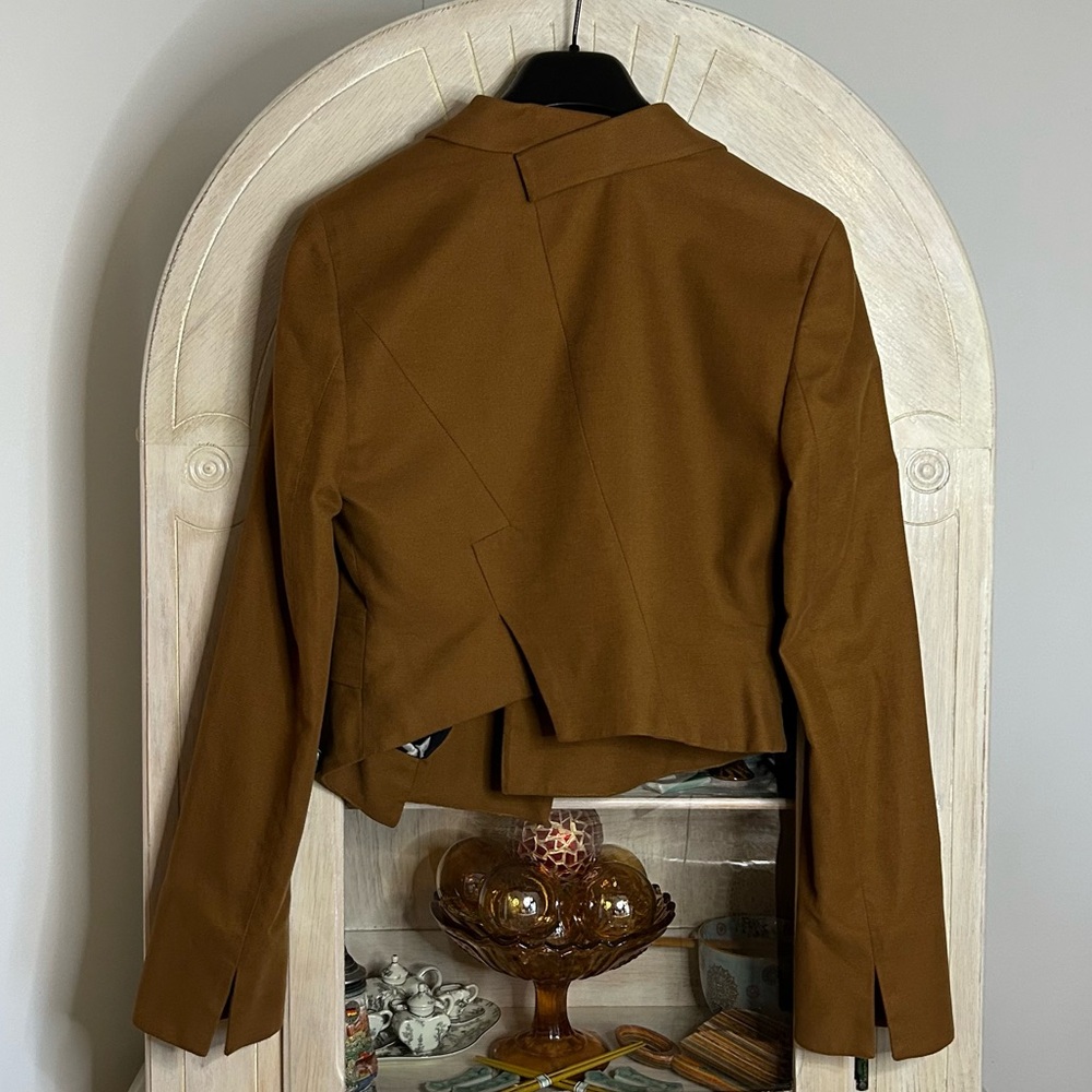 Rachel Rachel Roy Women's Asymmetrical Brown Blazer, Size 10, New Without Tag - Picture 10 of 16